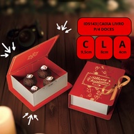 Caixa de Natal Hot Stamping: Elegância para Seus Doces - imagem 2
