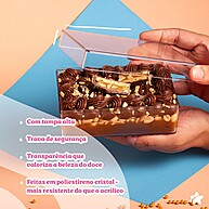 Caixa Bolo Cristal 500ml: Realce Seus Doces! - imagem 2