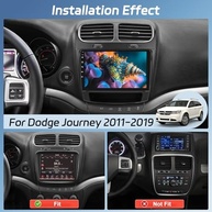 Rádio Automotivo NHOPEEW para Dodge Journey 2011-2019: Carplay/Android Auto Sem Fio, Tela 9" HD, GPS, DSP e Mais! - imagem 3