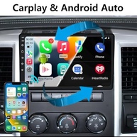 Central Multimídia Android 10.1" QLED para Dodge RAM 1500/2500/3500 (2009-2012) - 8GB RAM + 128GB ROM, Wi-Fi 5GHz, Carplay/Android Auto Sem Fio + Câmera Grátis - imagem 5