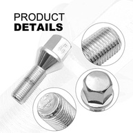 Kit 20 Parafusos de Roda M12x1,25 para Dodge Dart, Jeep Cherokee, Renegade e Compass | Segurança e Durabilidade - imagem 5