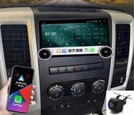 Central Multimídia 10.1" IPS Touchscreen com CarPlay/Android Auto para Dodge Ram, Jeep, Chrysler e Mais - imagem 1