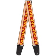 Alça de guitarra Hot Dog Mustard Ketchup Vivid 5 cm de largura - imagem 1