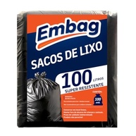 Saco de Lixo Super Resistente 100L - Pacote com 100 Unidades, Fundo Reforçado para Uso Doméstico - imagem 2