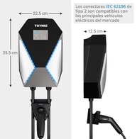 SpeedyPro Carregador Wallbox 7KW 32A para Carros Elétricos Domésticos | 5m Cabo - imagem 5