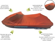 Capa Premium para Jet Ski Sea Doo Wake Pro 230 (Vermelho) - Proteção Total! - imagem 5