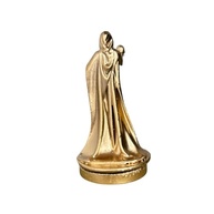 Miniatura Religiosa Rosa dos Ventos e Caveira em Resina 3D Dourada 5 cm - Decoração Espiritual Refinada - imagem 4