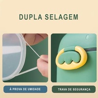 Porta Leite em Pó para Bebê com Dosador e Nivelador - Rosa (Tamanho G) - imagem 5