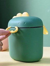 Porta Leite em Pó para Bebê com Dosador e Nivelador - Conforto e Praticidade no Passeio (Tamanho G, Verde) - imagem 3