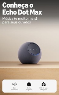 Amazon Echo Dot Max: Smart Speaker com Alexa, Som Envolvente e Hub Inteligente (Grafite) - imagem 2