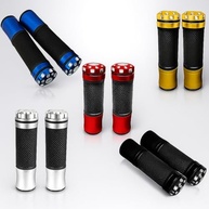 Manopla Esportiva Moto Antiderrapante Universal - Par Preta Cromada Dourada Azul - imagem 4