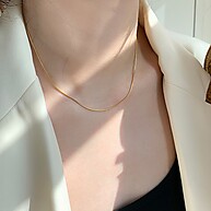 Colar de Aço Inox Corrente Cobra: Elegância Dourada - imagem 2