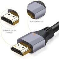 Cabo HDMI Bertô 3m Blindado 2.1 4K 8K 3D Ultra HD - PS5, Xbox Series X | Conexão Dourada - imagem 3