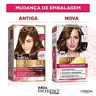 Tintura Excellence L'Oréal 5.3: Castanho Claro Dourado - imagem 2