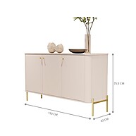 Buffet Nova Orleans: Elegância Off White e Dourado - imagem 2