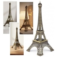 Miniatura Torre Eiffel 25 cm em Metal Dourado - Decoração Elegante e Romântica para Casa e Escritório - imagem 2