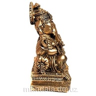 Estátua de Ganesha Dourado 13cm - Resina Artesanal para Sorte e Prosperidade - imagem 5