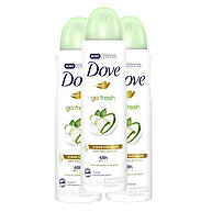 Dove Go Fresh Pepino e Chá Verde – 3x Aerosol 150ml - imagem 1