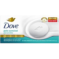 Dove Pele Sensível: Kit 6 Sabonetes Hipoalergênicos 90g - imagem 1