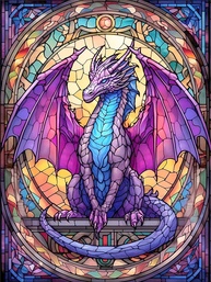 croshom Kit de Arte de Gema de Dragão - Pintura de Diamante DIY 30,5 x 40,6 cm para Adultos | Decoração Elegante e Presente Especial - imagem 1