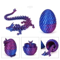 Dragão 3D Articulado Verde Brilha no Escuro – Ovo de Dragão 22cm com Juntas Flexíveis, Ornamento e Brinquedo Decorativo - imagem 2