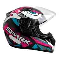 Capacete Ebf Spark Dragon Preto e Rosa com Viseira Camaleão - Estilo e Segurança - imagem 4
