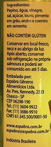 Pepinhos em Vidro 320g (180g Drenados) "Don Pepe" - imagem 3