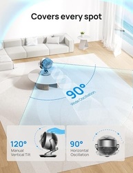 Dreo Ventilador Circulador Inteligente 33cm - Silencioso, Oscilante 120°+90°, Controle Remoto e App - imagem 5