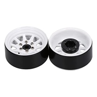 Rodas de Metal 54mm Brancas para Carros RC 1/10 On-Road e Drift (2 Peças) - imagem 3