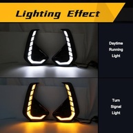 DRL Dupla Função para Toyota Hilux 2024/2025: LED Branco e Seta Âmbar Sequencial - imagem 5