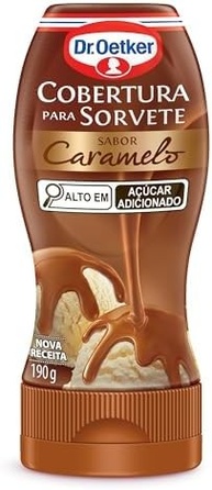 Dr.Oetker Dr. Oetker Cobertura Para Sorvete Sabor Caramelo Delicioso Acompanhamento Para Sobremesas 190G - imagem 1
