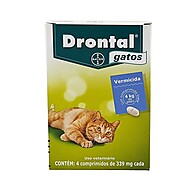 Drontal Gatos: Elimine Vermes com 4 Comprimidos - imagem 1
