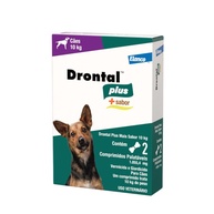 Drontal Plus Cães: Vermífugo Sabor Carne - imagem 1