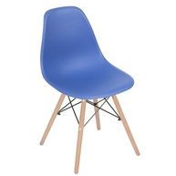 Cadeira Charles Eames Eiffel DSW com Pés de Madeira Clara - Design Moderno e Conforto Duradouro - imagem 2