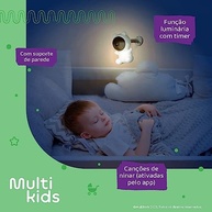 Babá Eletrônica Peek-a-Boo Dual com Monitor e App Multikids - Segurança e Conexão para Bebês - imagem 3