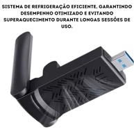 Adaptador Usb Wifi Wireless Dual Band Ac1200 5ghz e 2.4ghz 1200mbps Duas Antena - imagem 3