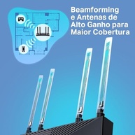 Roteador TP-Link Archer AX53, WiFi 6, Gigabit Dual Band Wireless Cable, Velocidade WiFi até 2402Mbps/5GHz+574Mbps/2.4GHz, 4 Gigabit LAN Ports, Ideal para jogos Xbox/PS4/Steam & 4K/8K - imagem 5
