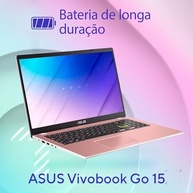 Notebook ASUS Vivobook GO 15, Intel Celeron Dual Core N4500, 4 GB, 128 GB SSD, W11 Home, 15,60" LED, Rose Pink - E510KA-BR833WS - imagem 5