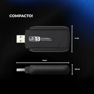 Adaptador Usb Wifi Wireless Dual Band Ac1200 5ghz e 2.4ghz 1200mbps Duas Antena - Qualidade Premium Ezc® - imagem 5