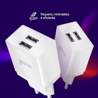 Carregador de Parede Geonav Universal 2.1A: Duas Portas USB, Bivolt e Segurança Anatel - imagem 4