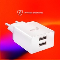 Carregador de Parede Geonav Universal 2.1A: Duas Portas USB, Bivolt e Segurança Anatel - imagem 5