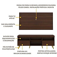 Rack com Painel TV 65" Retrô: Duna/Natural - imagem 2