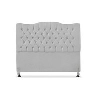 Cabeceira de Cama Casal 140cm Veludo Cinza Dunas - imagem 2