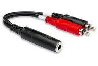 Cabo Adaptador Hosa YPR-257: Conexão Estéreo Dupla RCA para 1/4" TRSF - imagem 2