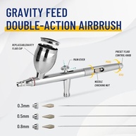 Fengda AG-183K: Aerógrafo Multifuncional Dupla Ação para Artes e Decoração - imagem 3