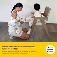 Bomba Tira Leite Elétrica Dupla Swing Maxi Hands Free - Extração Confortável e Móvel com Mãos Livres - imagem 5