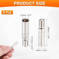 Tampas de Válvula de Pneu de Cobre Niquelado - Vedação Dupla 39mm (8 Unidades) - imagem 3