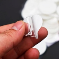 200 Adesivos Dupla Face Transparentes 1cm - Ideal para Fixação de Pavios em Velas - imagem 3