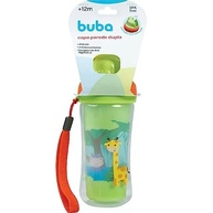 Copo com Parede Dupla e Canudo da Buba - Animal Fun Colorido | Seguro, Atóxico e Antivazamento - imagem 2