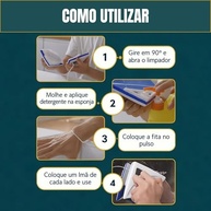 Limpador de Vidros Magnético Dupla Face Premium - Seguro e Eficiente para Janelas Altas, Espelhos e Box | Marca VARENZIA - imagem 4